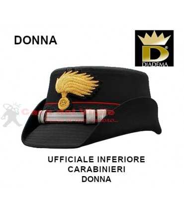 Berretto DIADEMA Donna CARABINIERE UFFICIALE INFERIORE Carabinieri CC Color  Black SIZE 54