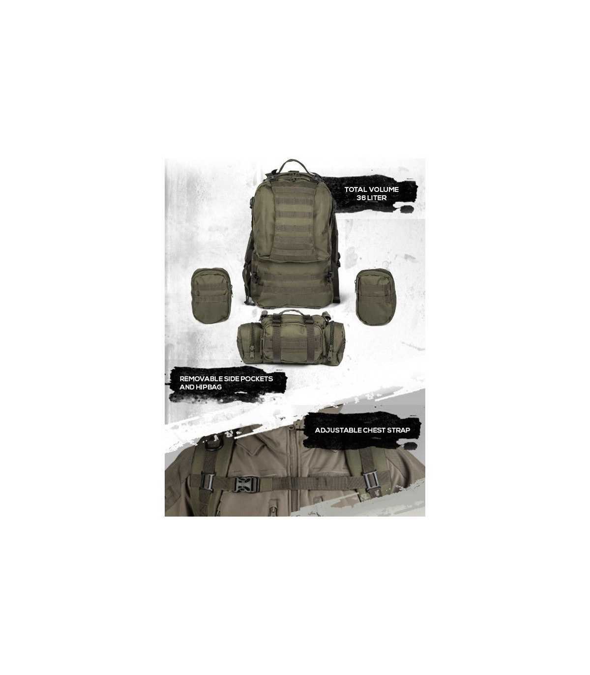 Mil-Tec Assembly Defense Pack Black